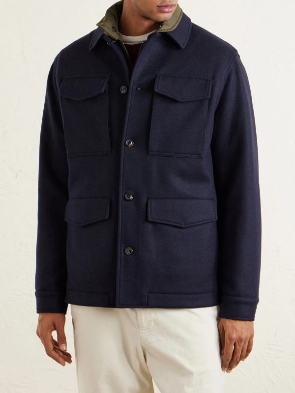 Demetry Wool-Blend Field Jacket with Detachable Shell Gilet - FR
