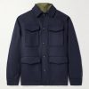 Demetry Wool-Blend Field Jacket with Detachable Shell Gilet