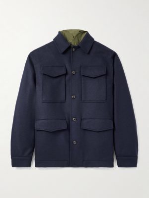 Demetry Wool-Blend Field Jacket with Detachable Shell Gilet Demetry Wool-Blend Field Jacket with Detachable Shell Gilet