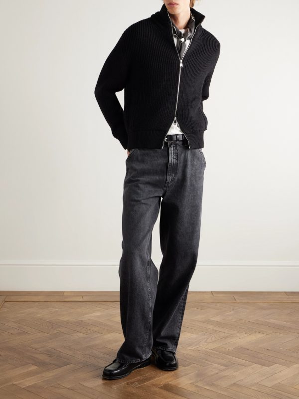Wool Zip-Up Sweater - OU Wool Zip-Up Sweater - OU