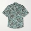 Printed Silk Satin Shirt Printed Silk Satin Shirt