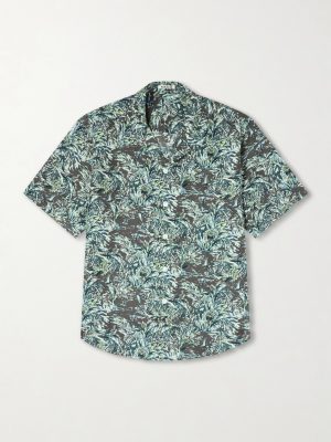 Printed Silk Satin Shirt Printed Silk Satin Shirt