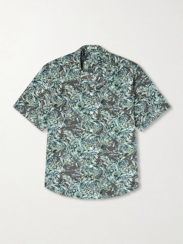 Printed Silk Satin Shirt Printed Silk Satin Shirt