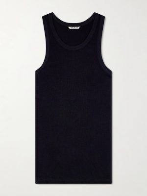 Ribbed Organic Cotton-Jersey Tank Top