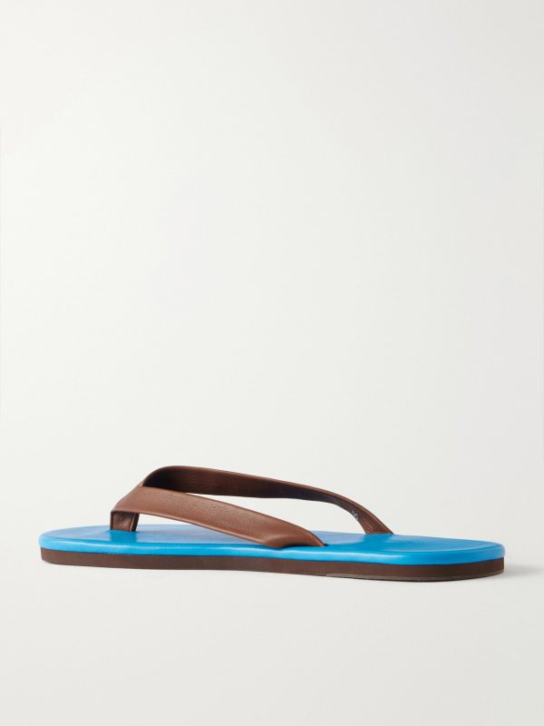 Leather Flip-Flops - BK Leather Flip-Flops - BK