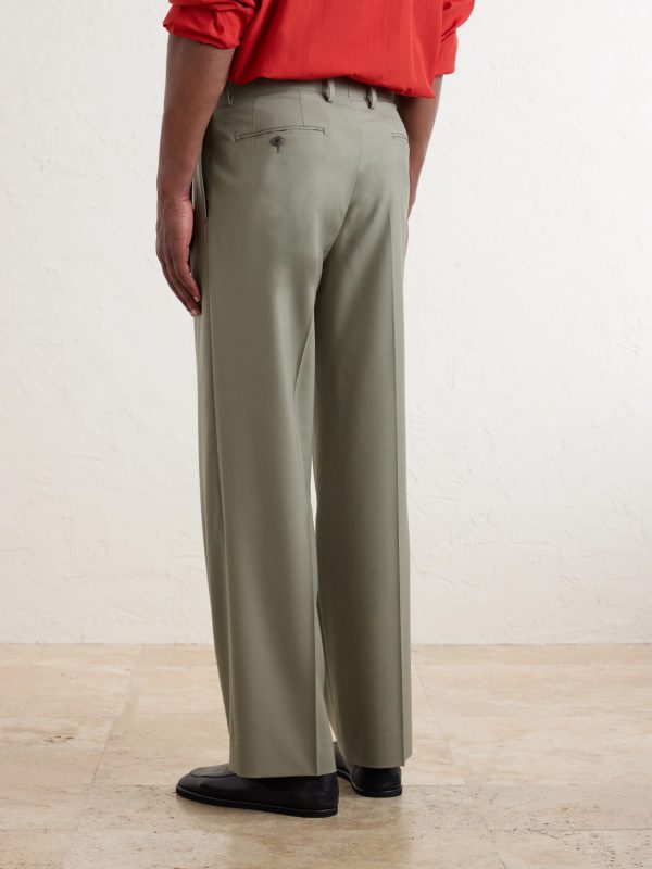 Ultra Fine Tropical Wool Trousers - BK Ultra Fine Tropical Wool Trousers - BK