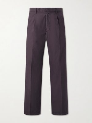 Drawstring Cotton Straight-Leg Trousers Drawstring Cotton Straight-Leg Trousers