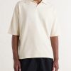 Knitted Silk Polo Shirt - FR Knitted Silk Polo Shirt - FR