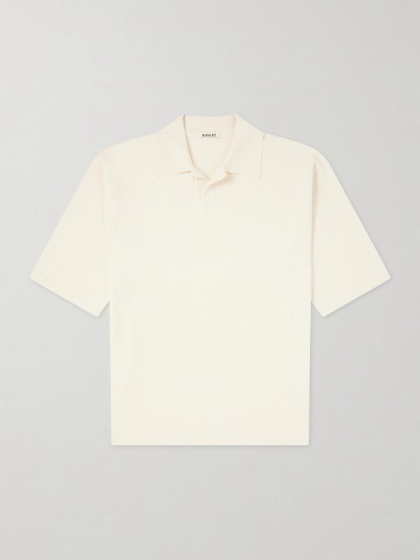 Knitted Silk Polo Shirt Knitted Silk Polo Shirt