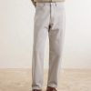 Wide-Leg Twist Brown Cotton Jeans - FR Wide-Leg Twist Brown Cotton Jeans - FR