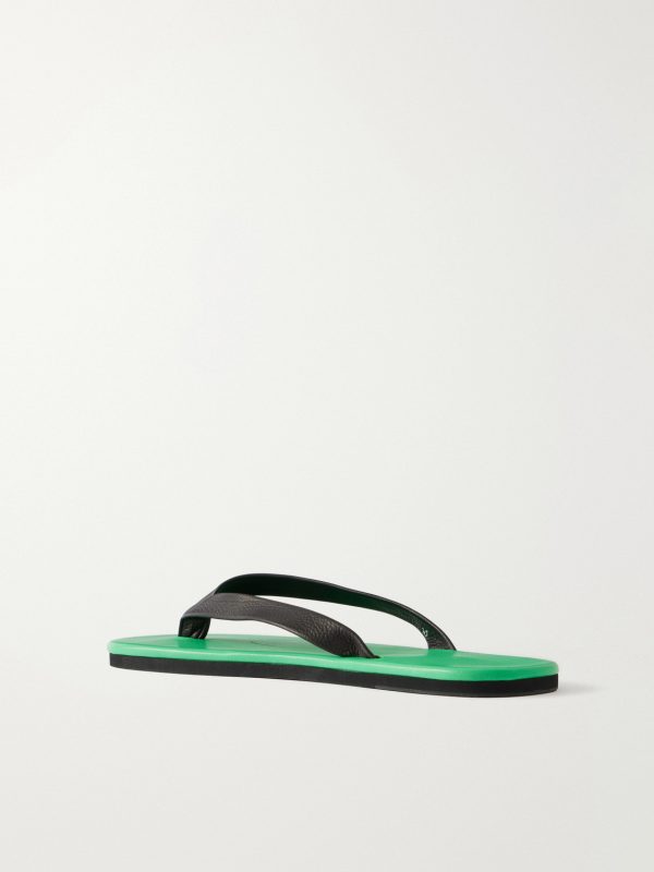 Leather Flip-Flops - BK