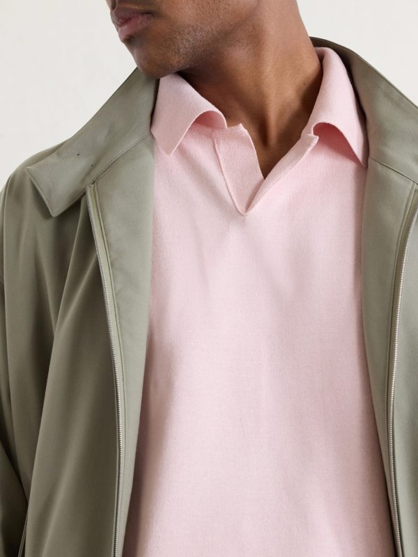 Knitted Silk Polo Shirt - CU Knitted Silk Polo Shirt - CU
