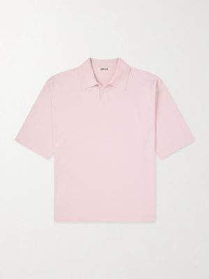 Knitted Silk Polo Shirt Knitted Silk Polo Shirt