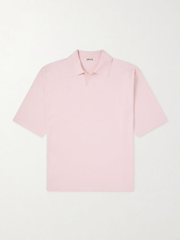 Knitted Silk Polo Shirt Knitted Silk Polo Shirt