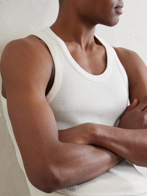 Ribbed Organic Cotton-Jersey Tank Top - CU