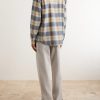 Checked Wool-Poplin Shirt - BK Checked Wool-Poplin Shirt - BK