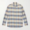 Checked Wool-Poplin Shirt Checked Wool-Poplin Shirt