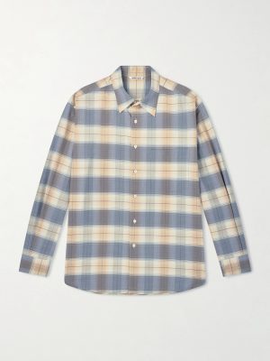 Checked Wool-Poplin Shirt Checked Wool-Poplin Shirt