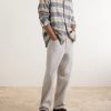 Checked Wool-Poplin Shirt - OU Checked Wool-Poplin Shirt - OU