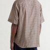 Camp-Collar Checked Cotton Shirt - BK