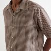 Camp-Collar Checked Cotton Shirt - CU