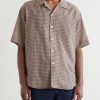 Camp-Collar Checked Cotton Shirt - FR