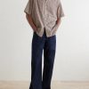 Camp-Collar Checked Cotton Shirt - OU