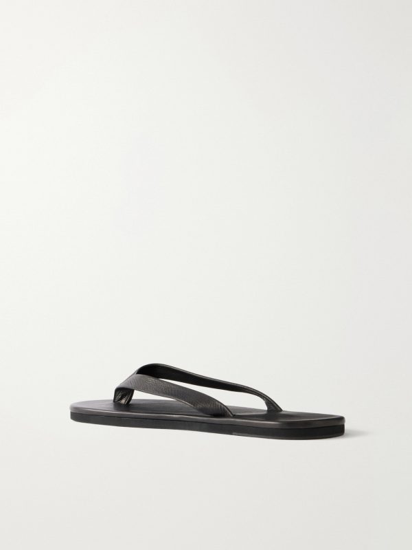 Leather Flip-Flops - BK Leather Flip-Flops - BK