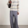 Dégradé Striped Cotton and Silk-Blend Sweater - OU