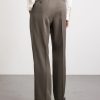 Straight-Leg Wool-Gabardine Trousers - BK Straight-Leg Wool-Gabardine Trousers - BK