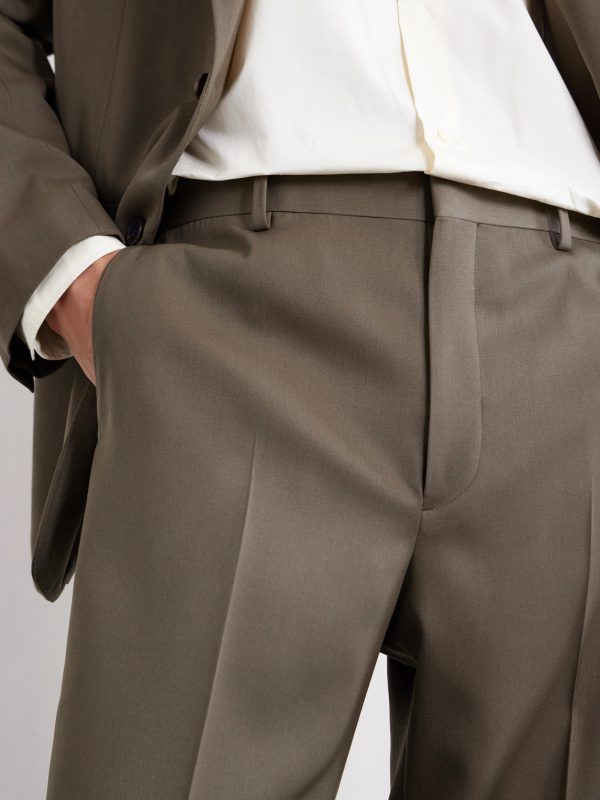 Straight-Leg Wool-Gabardine Trousers - CU Straight-Leg Wool-Gabardine Trousers - CU