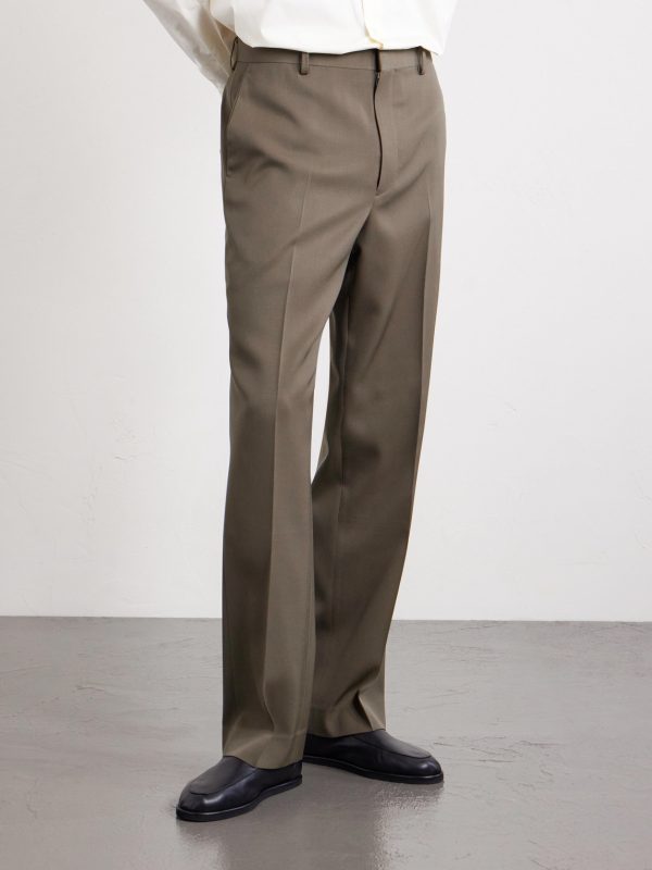 Straight-Leg Wool-Gabardine Trousers - FR Straight-Leg Wool-Gabardine Trousers - FR