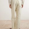Straight-Leg Wool, Cotton and Linen-Blend Oxford Drawstring Trousers - BK Straight-Leg Wool, Cotton and Linen-Blend Oxford Drawstring Trousers - BK