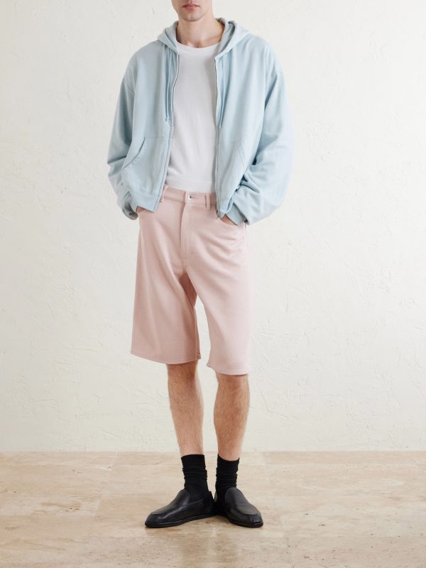 Wide-Leg Silk Shorts - OU