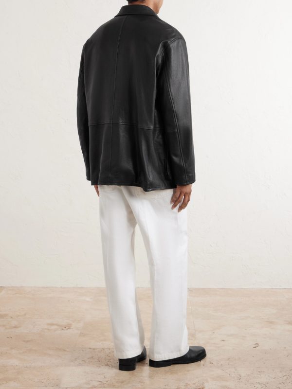 Full-Grain Leather Jacket - BK Full-Grain Leather Jacket - BK