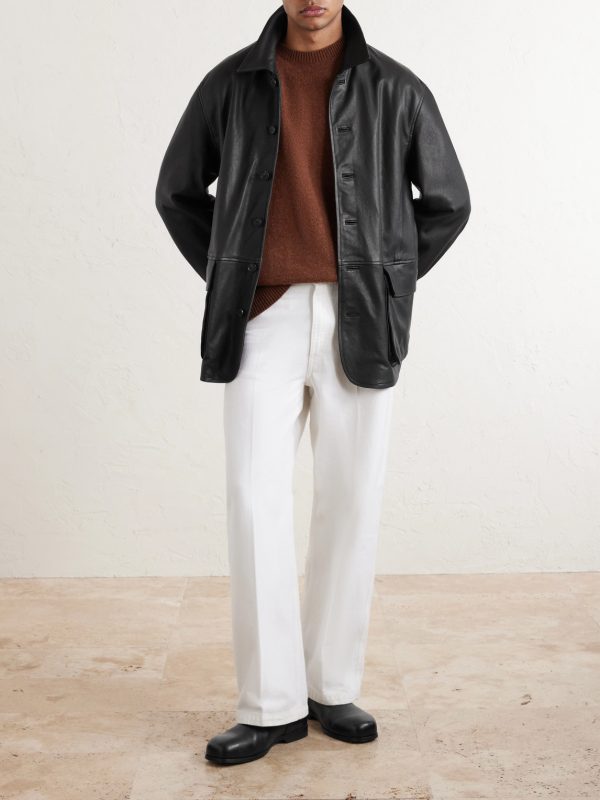 Full-Grain Leather Jacket - OU Full-Grain Leather Jacket - OU
