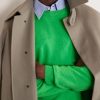 Brushed Cashmere and Cotton-Blend Sweater - CU Brushed Cashmere and Cotton-Blend Sweater - CU