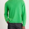 Brushed Cashmere and Cotton-Blend Sweater - FR Brushed Cashmere and Cotton-Blend Sweater - FR