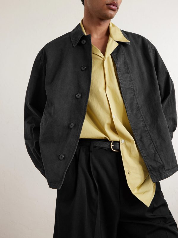 Garment-Dyed Cotton-Twill Blouson Jacket - CU Garment-Dyed Cotton-Twill Blouson Jacket - CU