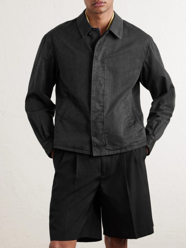 Garment-Dyed Cotton-Twill Blouson Jacket - FR Garment-Dyed Cotton-Twill Blouson Jacket - FR