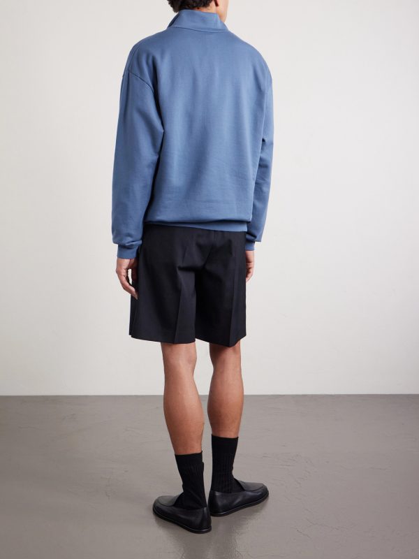 Cotton Half-Zip Sweatshirt - BK Cotton Half-Zip Sweatshirt - BK
