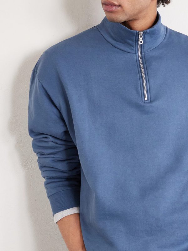 Cotton Half-Zip Sweatshirt - CU Cotton Half-Zip Sweatshirt - CU
