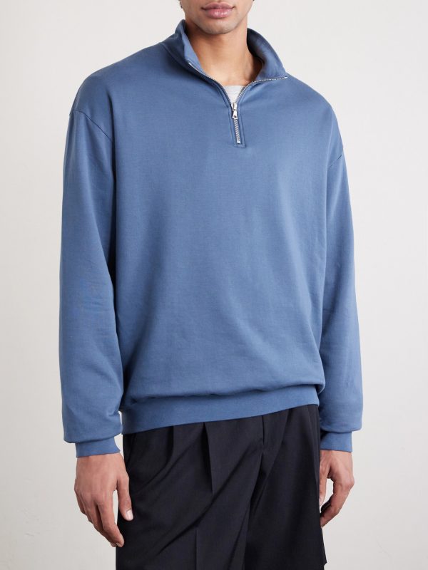 Cotton Half-Zip Sweatshirt - FR Cotton Half-Zip Sweatshirt - FR