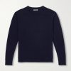 Brushed Cashmere and Cotton-Blend Sweater