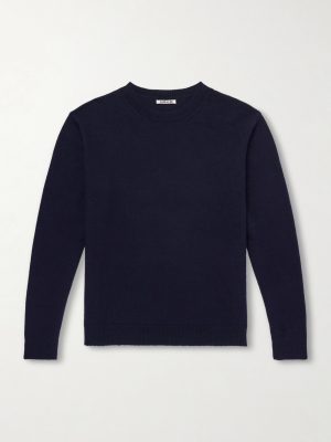 Brushed Cashmere and Cotton-Blend Sweater Brushed Cashmere and Cotton-Blend Sweater