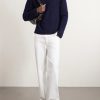 Brushed Cashmere and Cotton-Blend Sweater - OU
