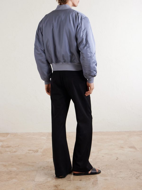 Silk-Twill Bomber Jacket - BK Silk-Twill Bomber Jacket - BK