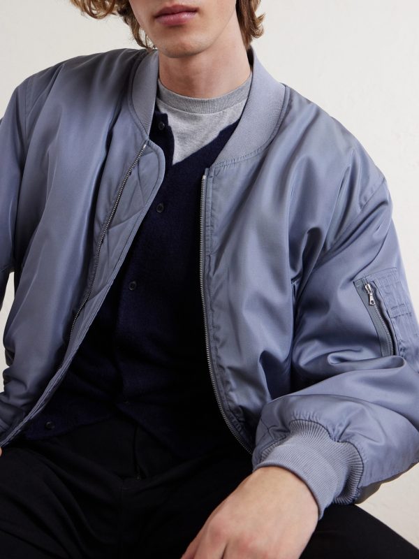 Silk-Twill Bomber Jacket - CU Silk-Twill Bomber Jacket - CU
