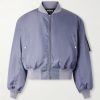 Silk-Twill Bomber Jacket Silk-Twill Bomber Jacket