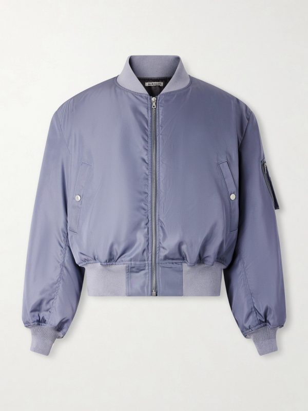 Silk-Twill Bomber Jacket Silk-Twill Bomber Jacket